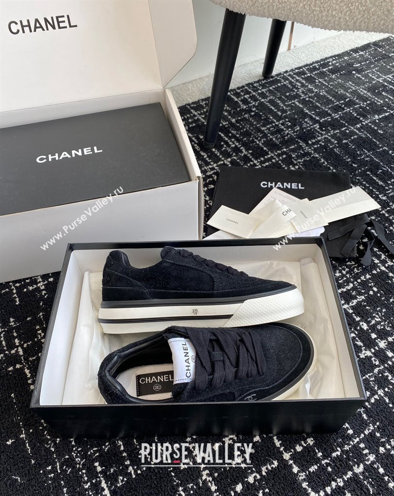Chanel Velvet Suede Calfskin Sneakers G45208 04 2024 (danni-24010444)
