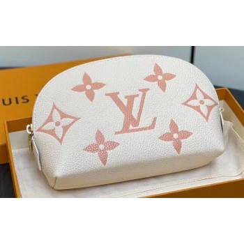 Louis Vuitton Monogram Empreinte Leather Cosmetic Pouch Bag M24378 Pink (kiki-24010801)