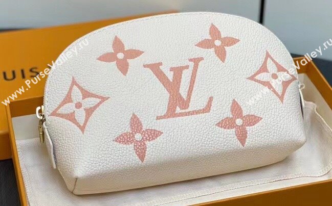 Louis Vuitton Monogram Empreinte Leather Cosmetic Pouch Bag M24378 Pink (kiki-24010801)