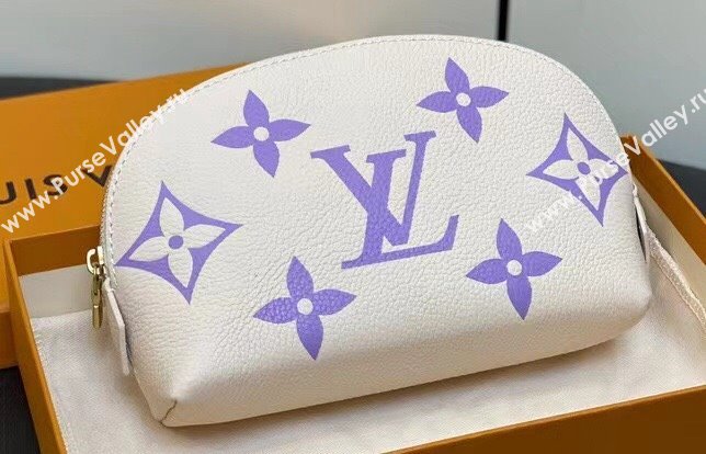 Louis Vuitton Monogram Empreinte Leather Cosmetic Pouch Bag M24378 Purple (kiki-24010802)