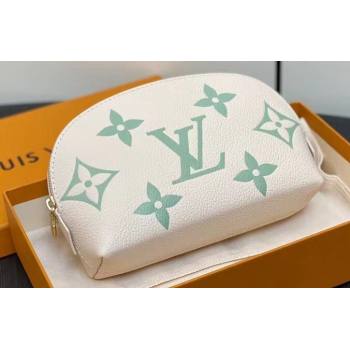 Louis Vuitton Monogram Empreinte Leather Cosmetic Pouch Bag M24378 Green (kiki-24010803)