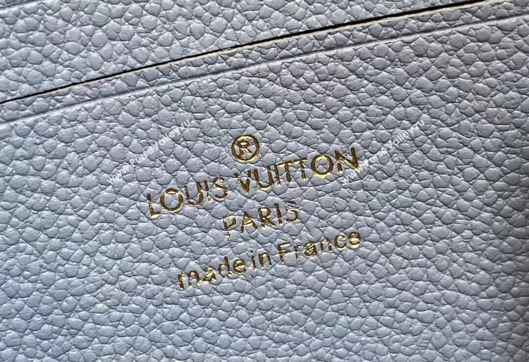 Louis Vuitton Monogram Empreinte Leather Wallet On Chain Lily Bag M83233 Blue Hour 2024 (kiki-24010810)