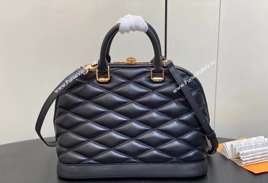 Louis Vuitton Lamb leather Alma PM Bag M23688 Black 2024 (kiki-24010811)