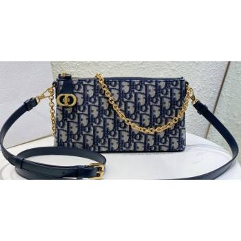 Miss Dior 30 Montaigne Midi Mini Bag in Blue Dior Oblique Jacquard (XXG-24010802)