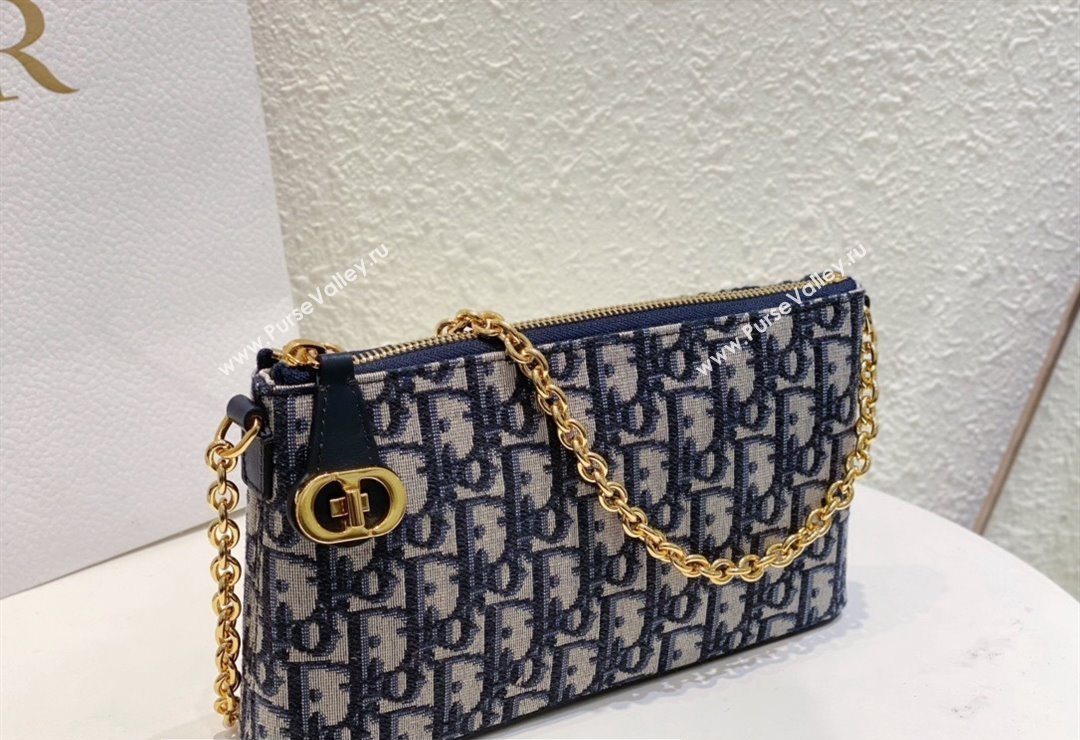 Miss Dior 30 Montaigne Midi Mini Bag in Blue Dior Oblique Jacquard (XXG-24010802)