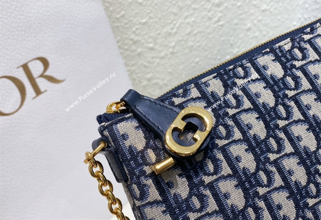 Miss Dior 30 Montaigne Midi Mini Bag in Blue Dior Oblique Jacquard (XXG-24010802)