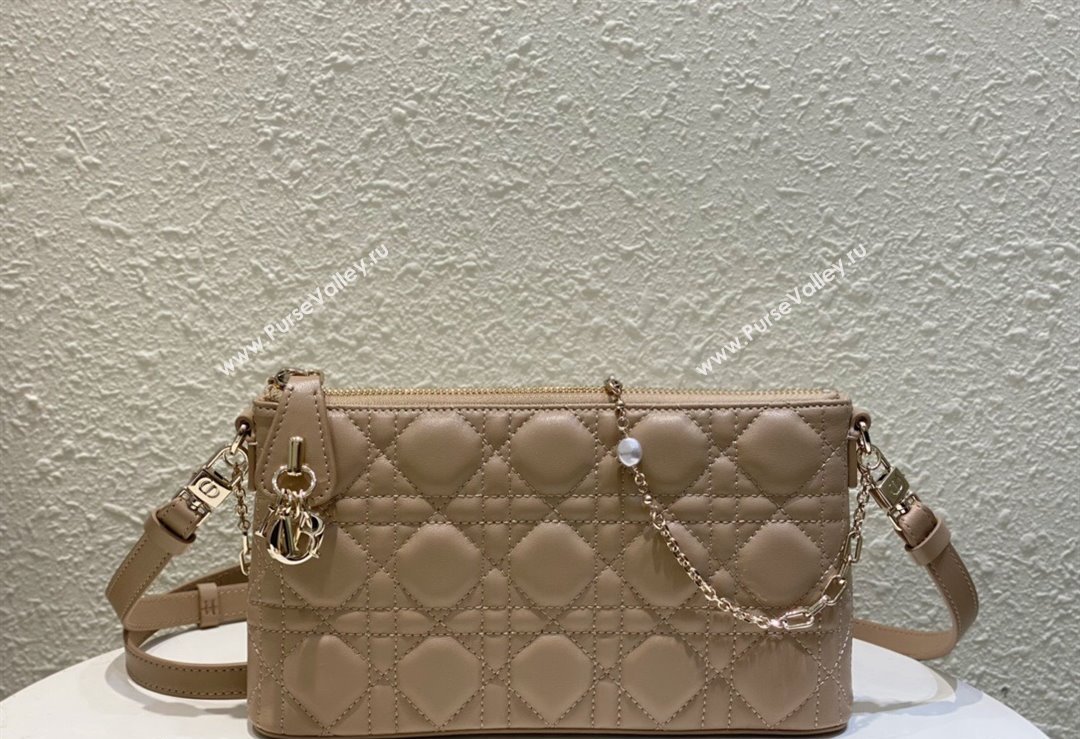 Miss Dior Midi Mini Bag in Cannage Lambskin Beige (XXG-24010803)