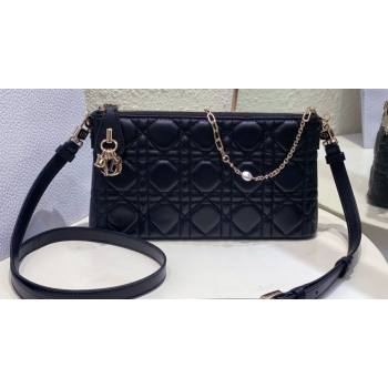 Miss Dior Midi Mini Bag in Cannage Lambskin Black (XXG-24010805)