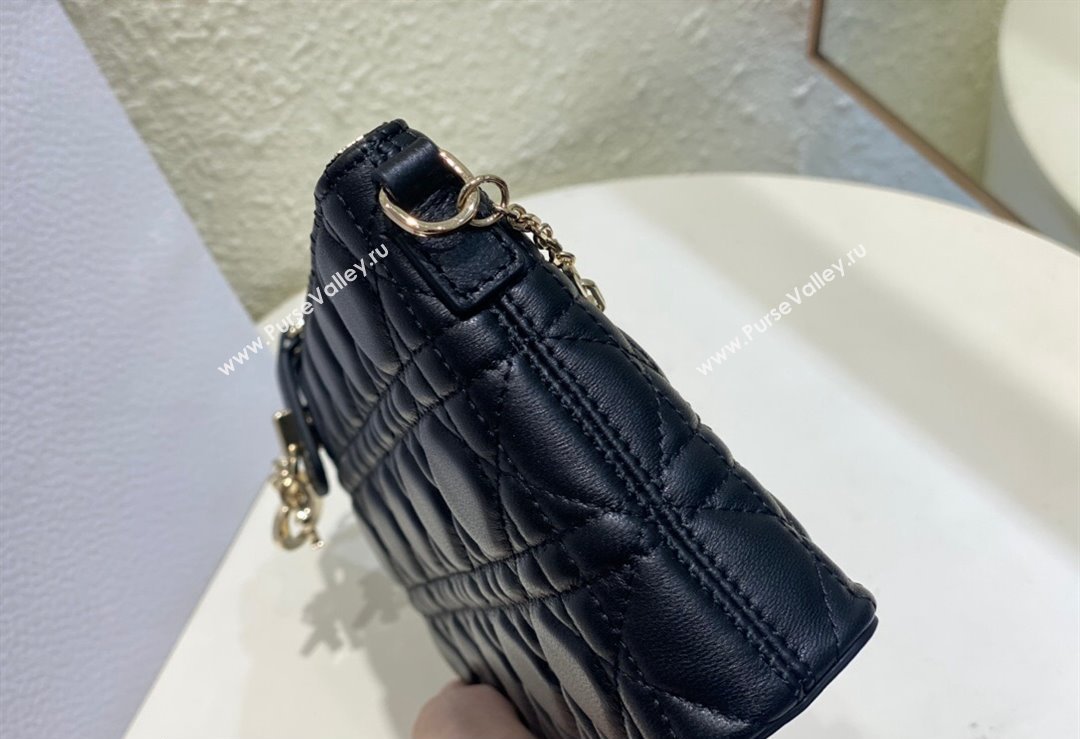 Miss Dior Midi Mini Bag in Cannage Lambskin Black (XXG-24010805)