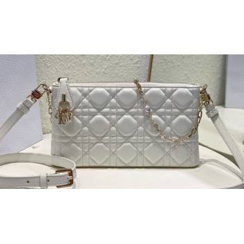 Miss Dior Midi Mini Bag in Cannage Lambskin White (XXG-24010804)