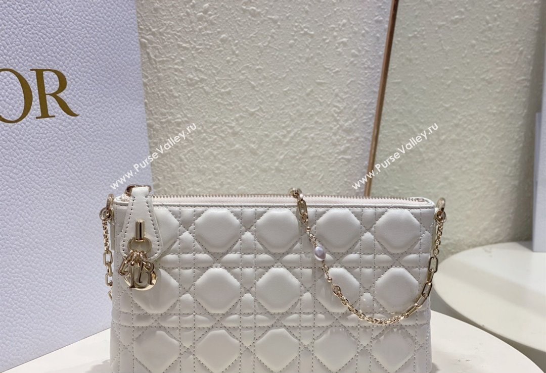 Miss Dior Midi Mini Bag in Cannage Lambskin White (XXG-24010804)