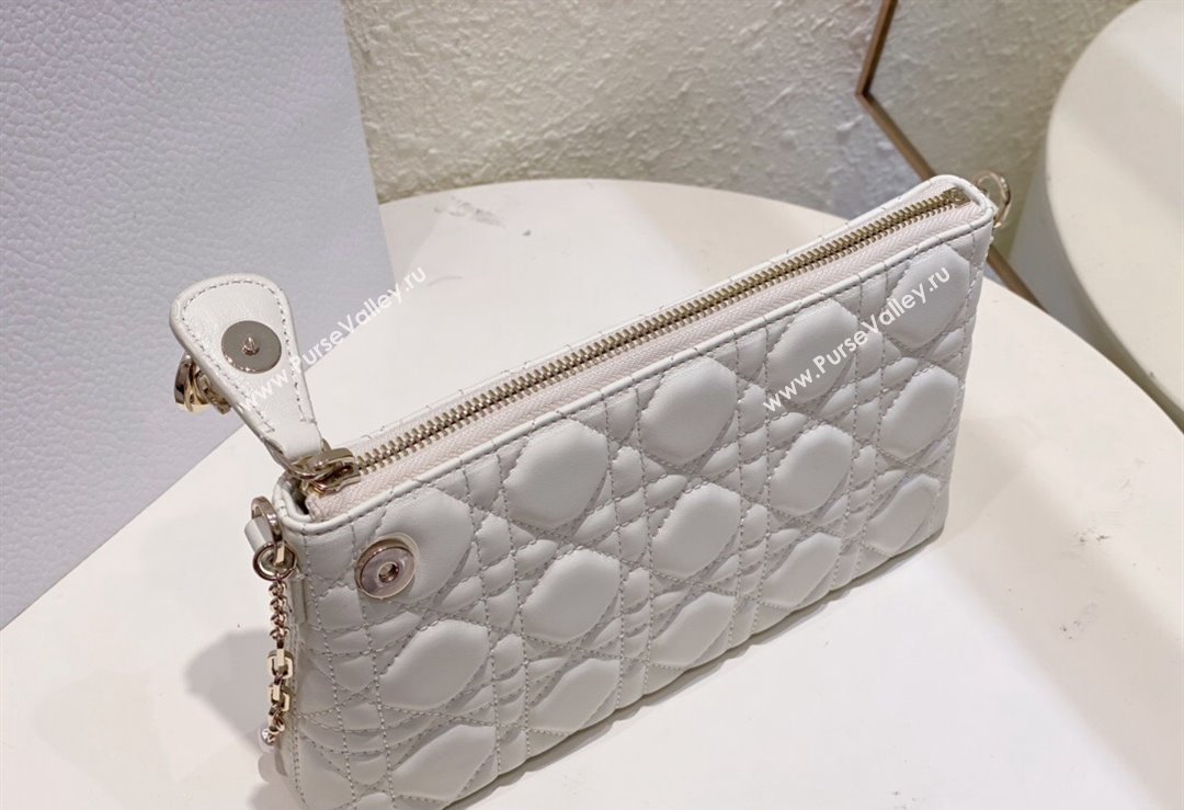 Miss Dior Midi Mini Bag in Cannage Lambskin White (XXG-24010804)