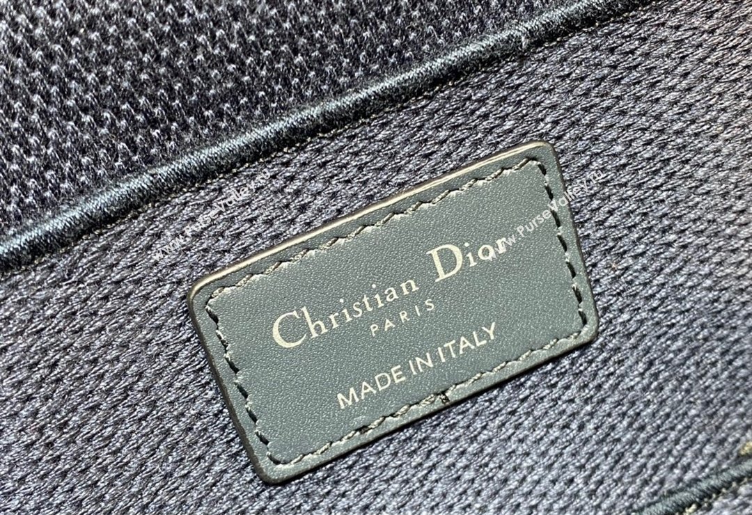 Dior Small Vanity Case Bag in Blue Dior Oblique Jacquard (XXG-24010607)