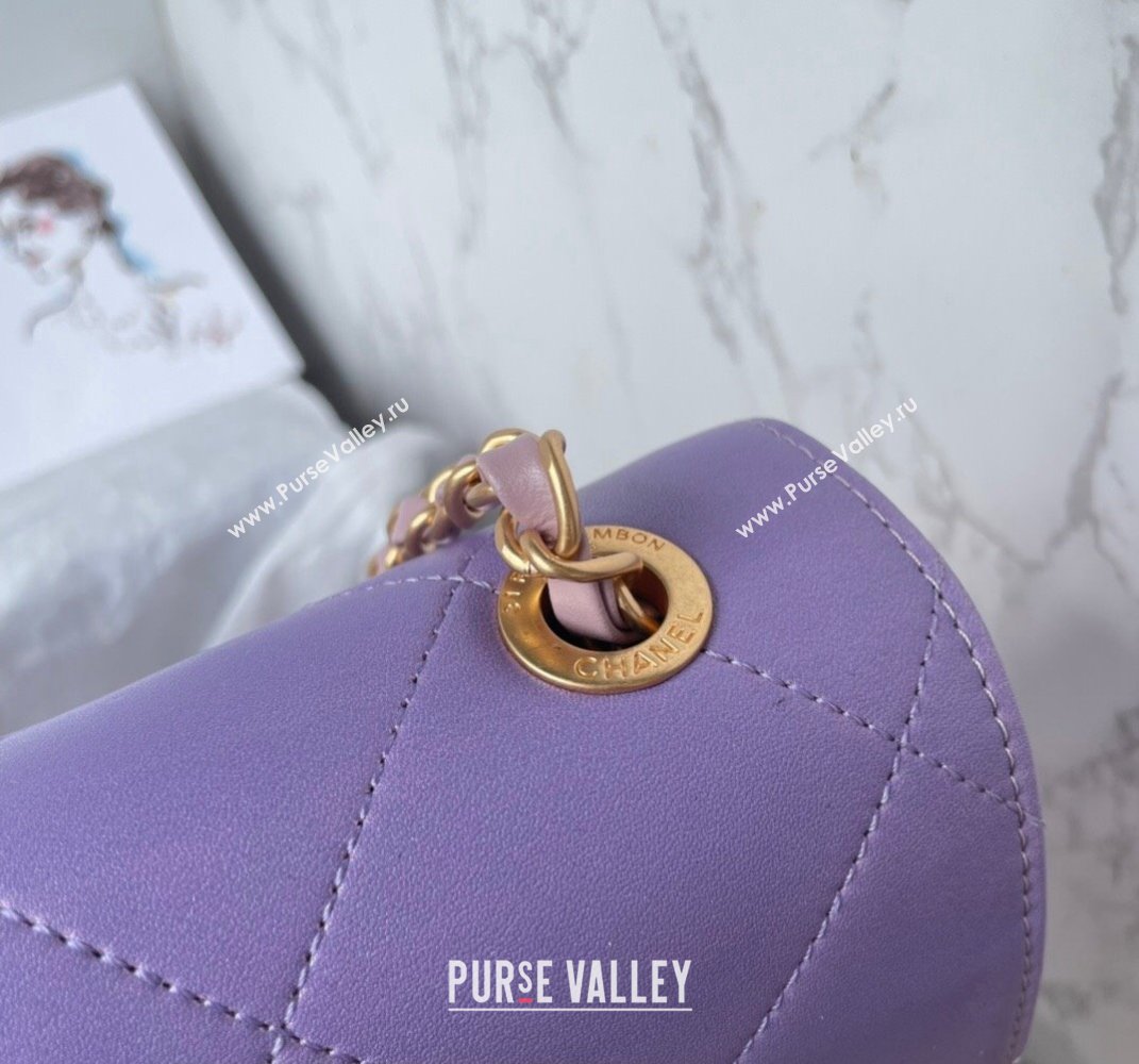 Chanel Gradient Calfskin Gold-Tone Metal Large Hobo Bag AS4632 Purple 2024 (jiyuan-24010616)