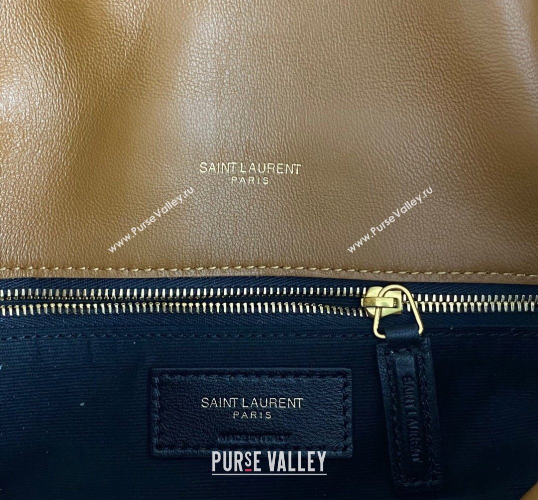 Saint Laurent puffer small Bag in nappa leather 577476 Brown (nana-24010932)