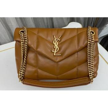 Saint Laurent puffer small Bag in nappa leather 577476 Brown (nana-24010932)