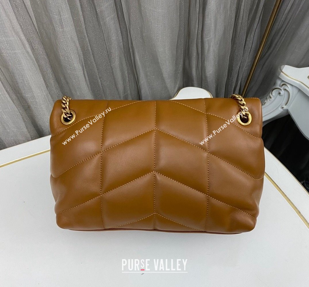 Saint Laurent puffer small Bag in nappa leather 577476 Brown (nana-24010932)