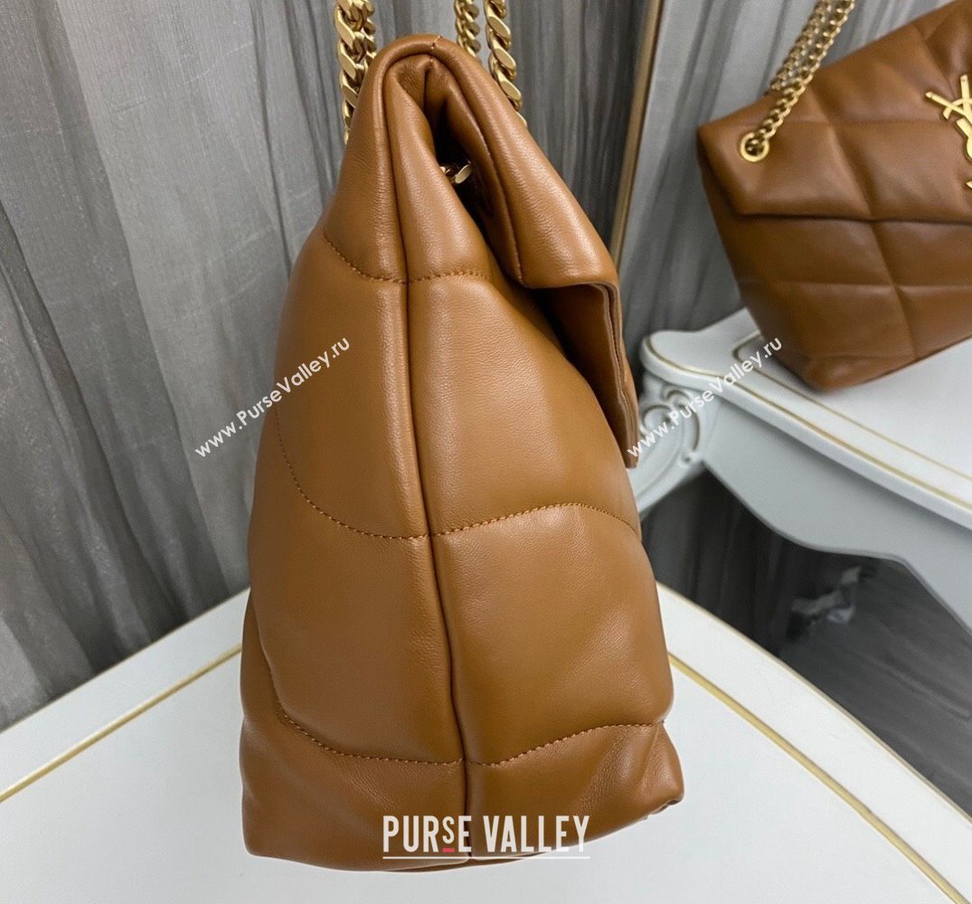 Saint Laurent puffer medium Bag in nappa leather 577475 Brown (nana-24010910)