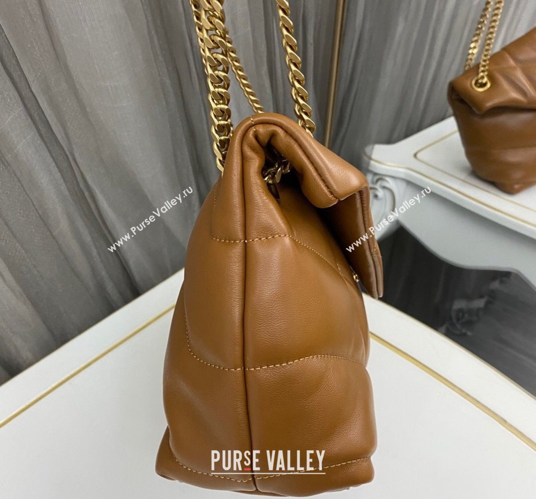 Saint Laurent puffer small Bag in nappa leather 577476 Brown (nana-24010932)