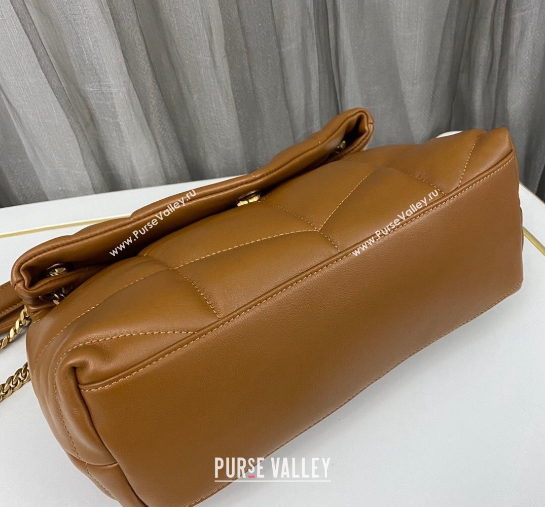 Saint Laurent puffer small Bag in nappa leather 577476 Brown (nana-24010932)
