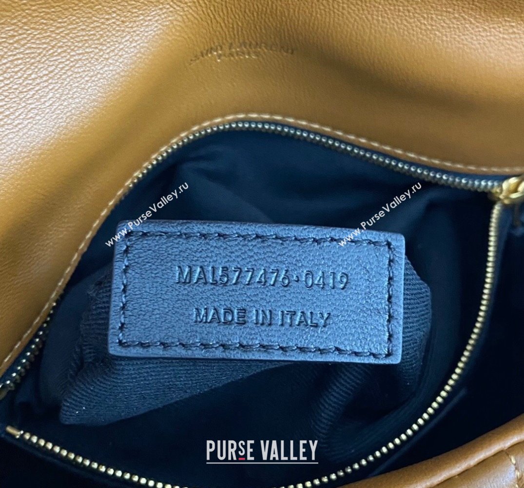 Saint Laurent puffer small Bag in nappa leather 577476 Brown (nana-24010932)