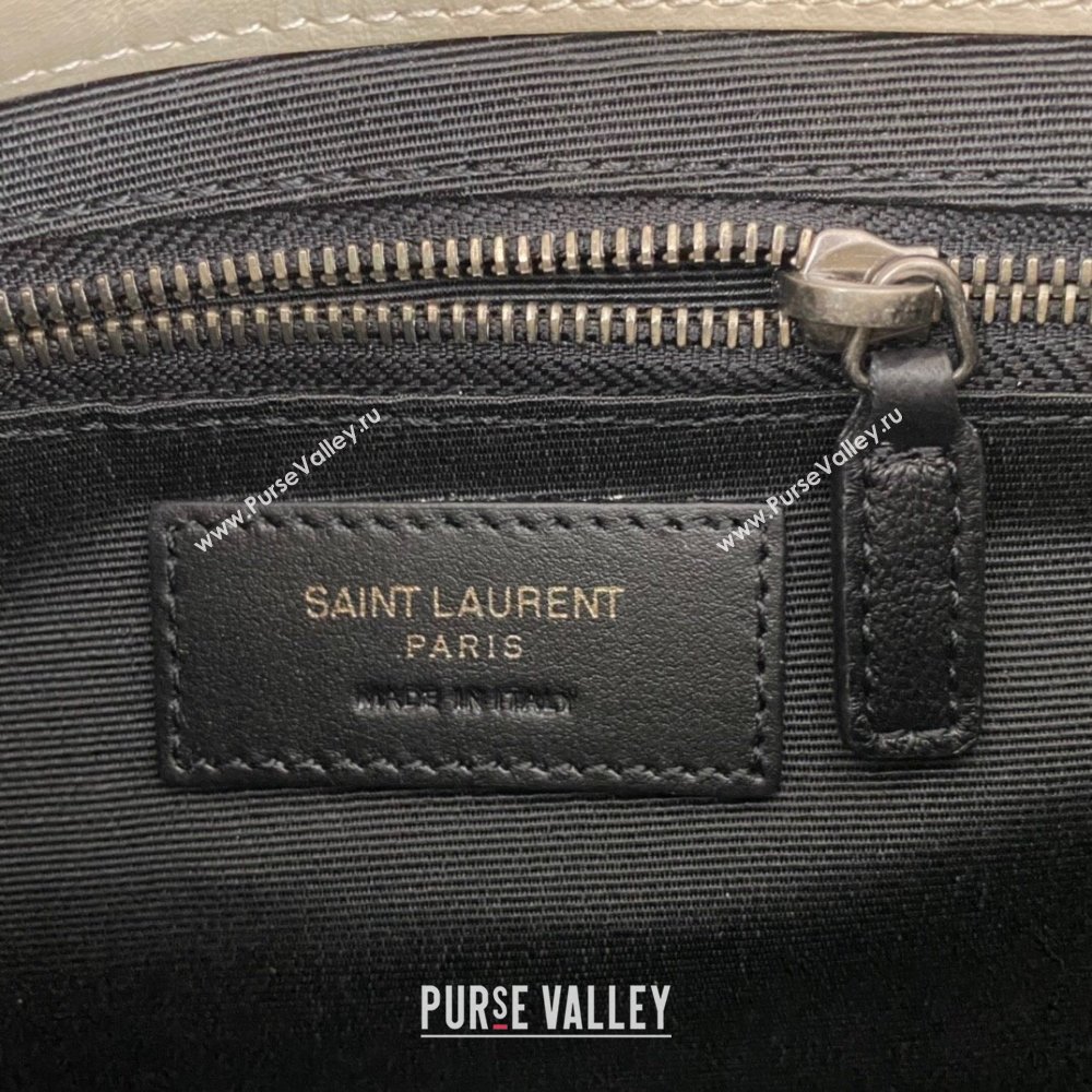 Saint Laurent Niki Chain Wallet Bag in Crinkled Vintage Leather 583103 Creamy (nana-24011044)