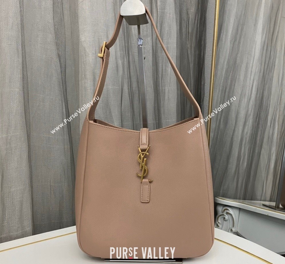 Saint Laurent le 5 à 7 supple small Bag in grained leather 713938 Nude (nana-24011047)