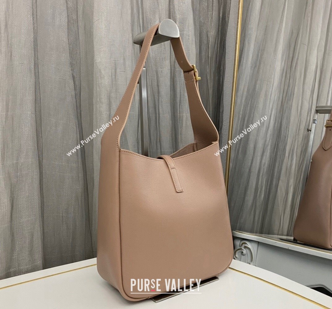 Saint Laurent le 5 à 7 supple small Bag in grained leather 713938 Nude (nana-24011047)