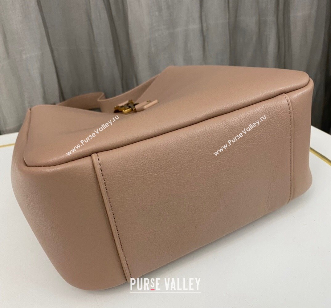 Saint Laurent le 5 à 7 supple small Bag in grained leather 713938 Nude (nana-24011047)