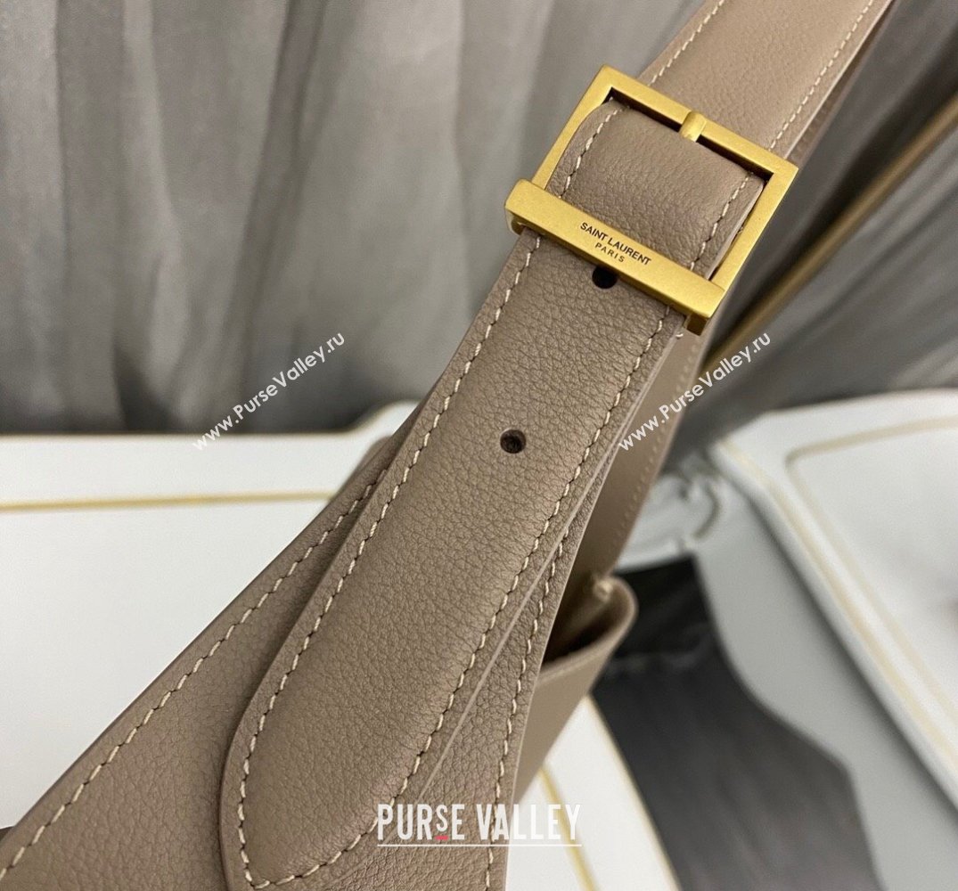 Saint Laurent le 5 à 7 supple small Bag in grained leather 713938 Beige (nana-24011048)