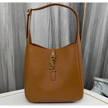 Saint Laurent le 5 à 7 supple small Bag in grained leather 713938 Brown (nana-24011050)