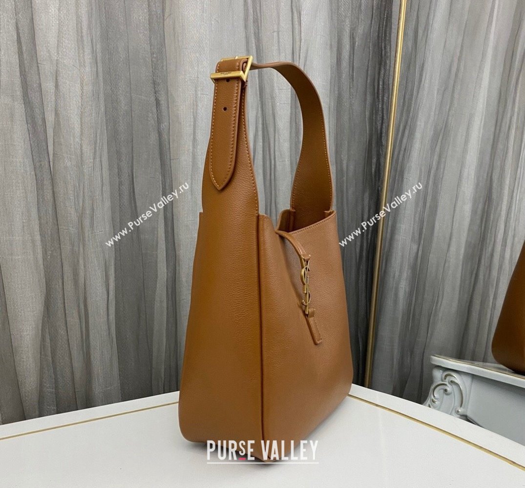 Saint Laurent le 5 à 7 supple small Bag in grained leather 713938 Brown (nana-24011050)