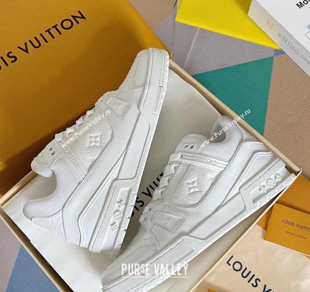 Louis Vuitton LV Trainer Women/Men Sneakers Top Quality 02 2024 (guoran-24011102)