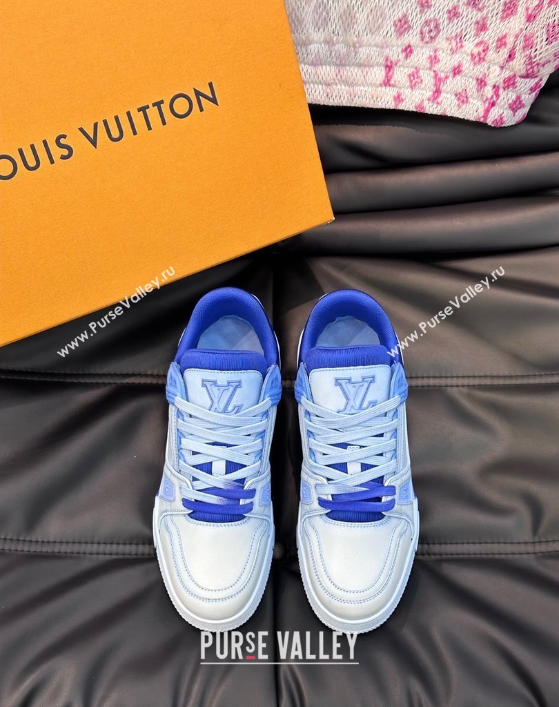 Louis Vuitton LV Trainer Women/Men Sneakers Printed calf leather Top Quality 11 2024 (shouhe-24011111)