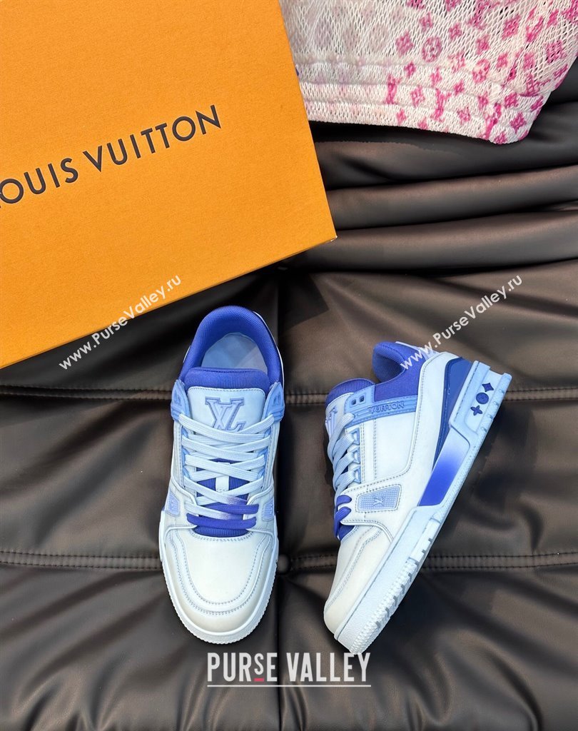 Louis Vuitton LV Trainer Women/Men Sneakers Printed calf leather Top Quality 11 2024 (shouhe-24011111)