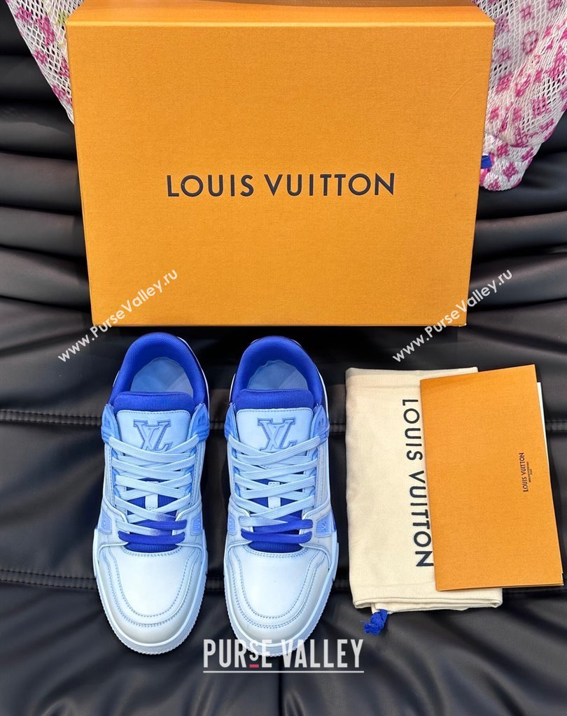 Louis Vuitton LV Trainer Women/Men Sneakers Printed calf leather Top Quality 11 2024 (shouhe-24011111)