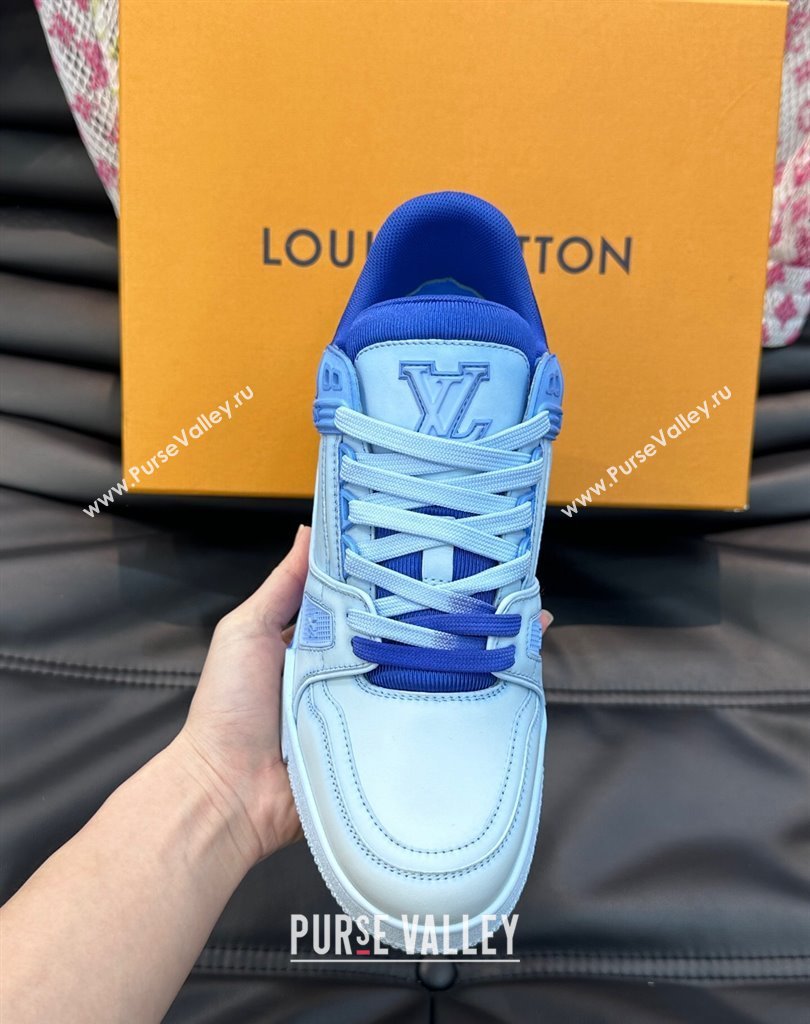 Louis Vuitton LV Trainer Women/Men Sneakers Printed calf leather Top Quality 11 2024 (shouhe-24011111)