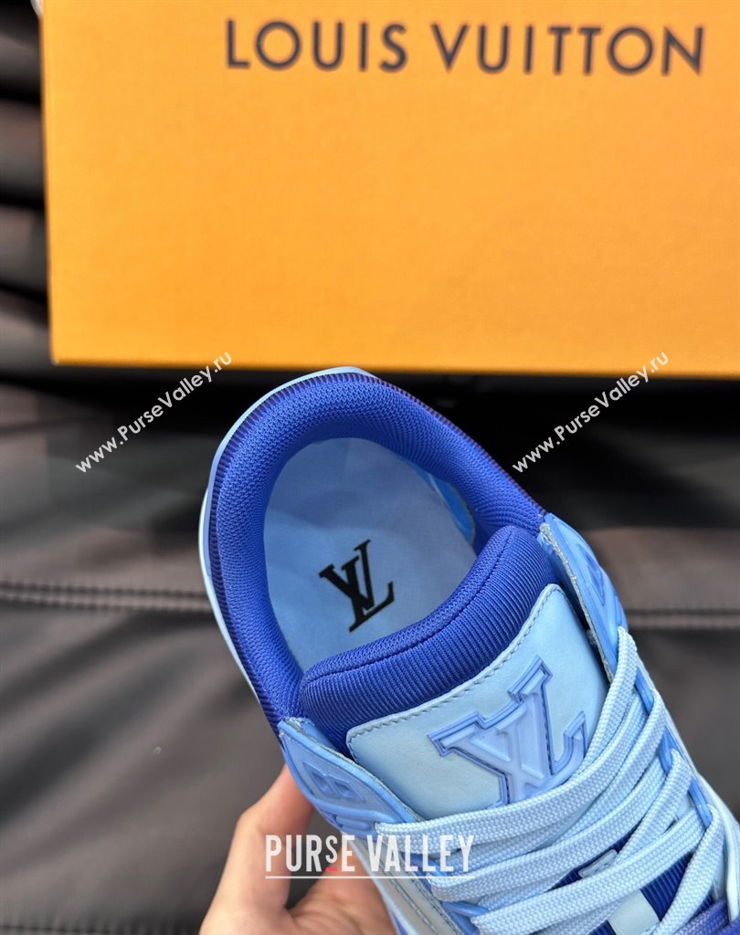 Louis Vuitton LV Trainer Women/Men Sneakers Printed calf leather Top Quality 11 2024 (shouhe-24011111)