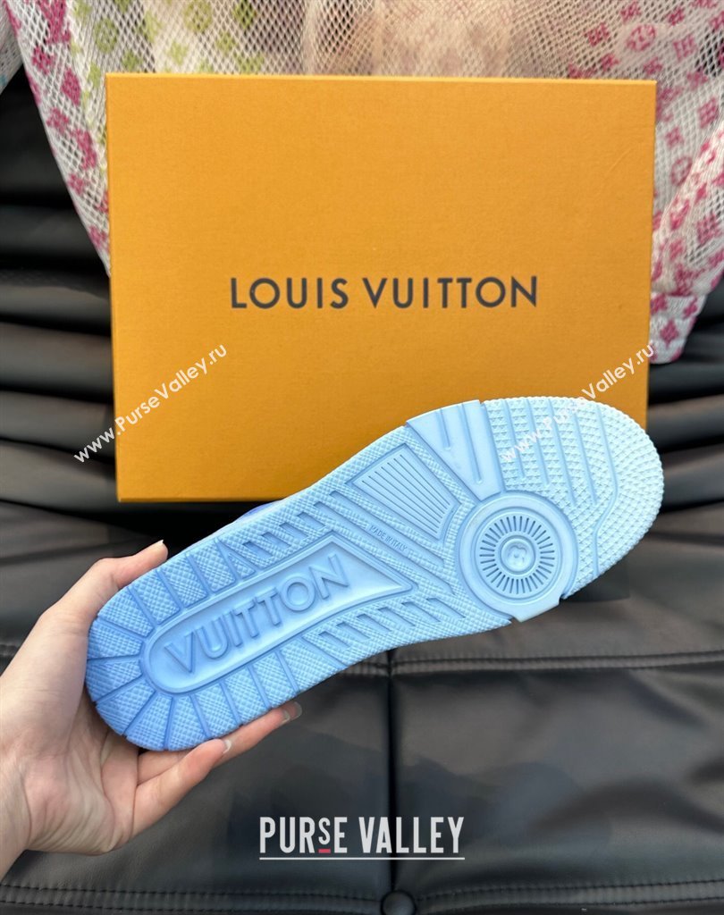 Louis Vuitton LV Trainer Women/Men Sneakers Printed calf leather Top Quality 11 2024 (shouhe-24011111)