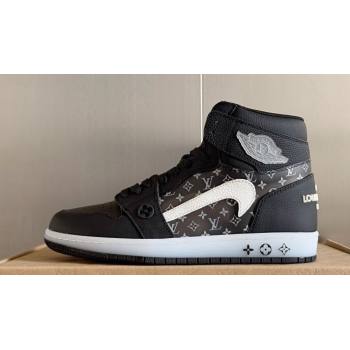 Louis Vuitton x Nike Air Jordan 1 AJ1 Mens High Sneakers Top Quality 04 2024 (guoran-24011214)