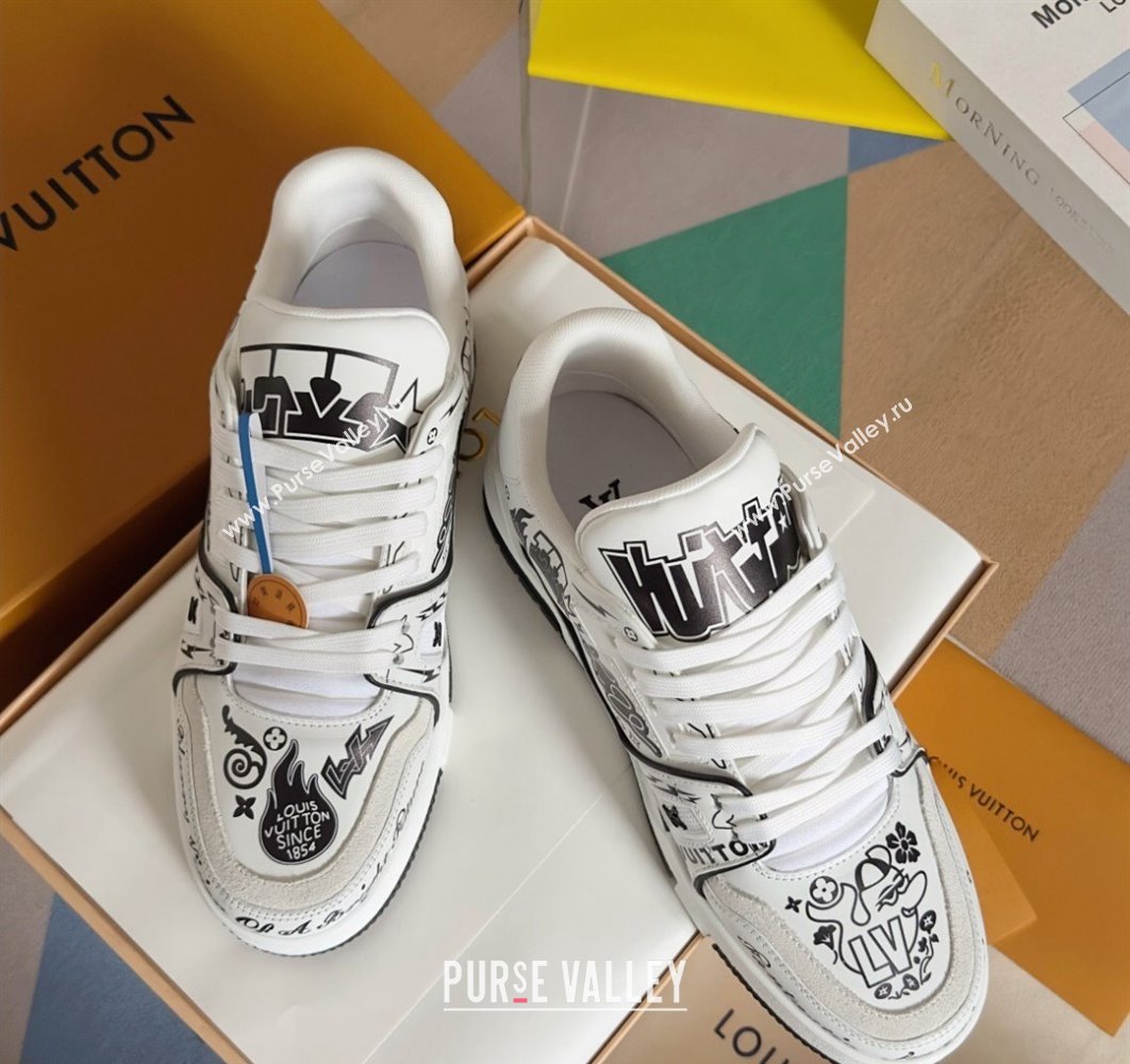 Louis Vuitton LV Trainer Women/Men Sneakers Top Quality 77 2024 (guoran-24011177)