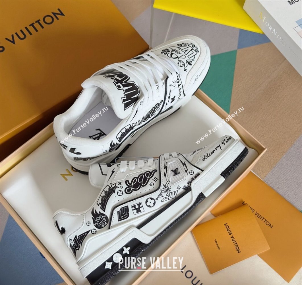 Louis Vuitton LV Trainer Women/Men Sneakers Top Quality 77 2024 (guoran-24011177)