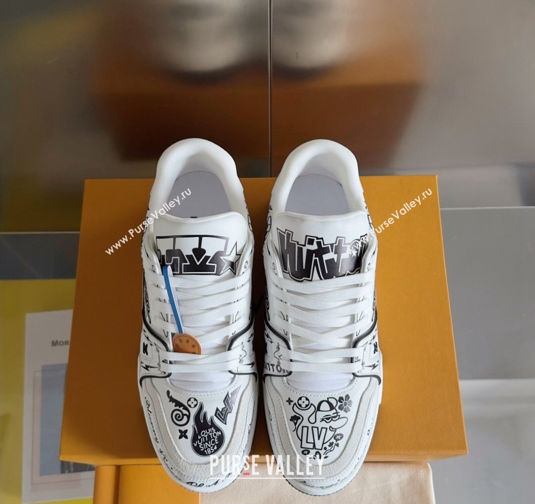 Louis Vuitton LV Trainer Women/Men Sneakers Top Quality 77 2024 (guoran-24011177)