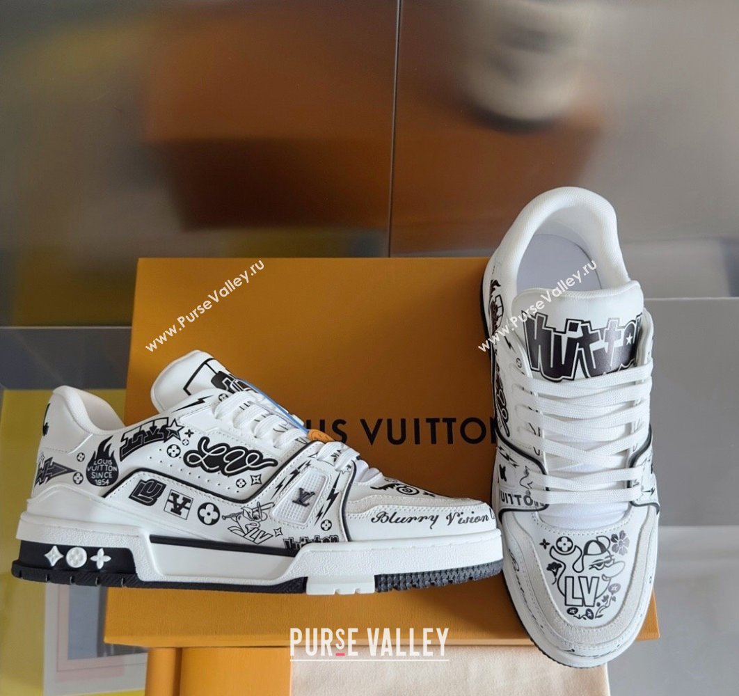 Louis Vuitton LV Trainer Women/Men Sneakers Top Quality 77 2024 (guoran-24011177)