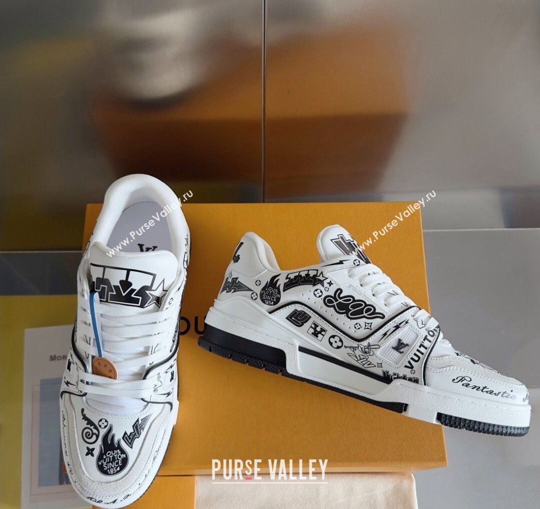 Louis Vuitton LV Trainer Women/Men Sneakers Top Quality 77 2024 (guoran-24011177)