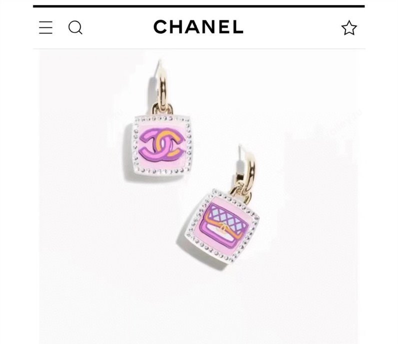 Chanel Metal Resin Strass Pendant Earrings ABC758 Gold Multicolor Crystal 2024 (YF-24011312)