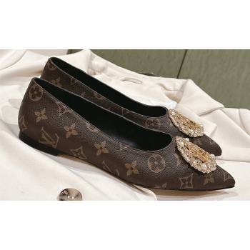 Louis Vuitton LV Night Met Flat Ballerinas in Monogram Canvas 2024 (kaola-24011619)