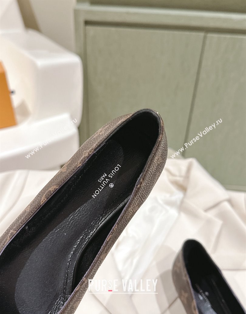 Louis Vuitton LV Night Met Flat Ballerinas in Monogram Canvas 2024 (kaola-24011619)