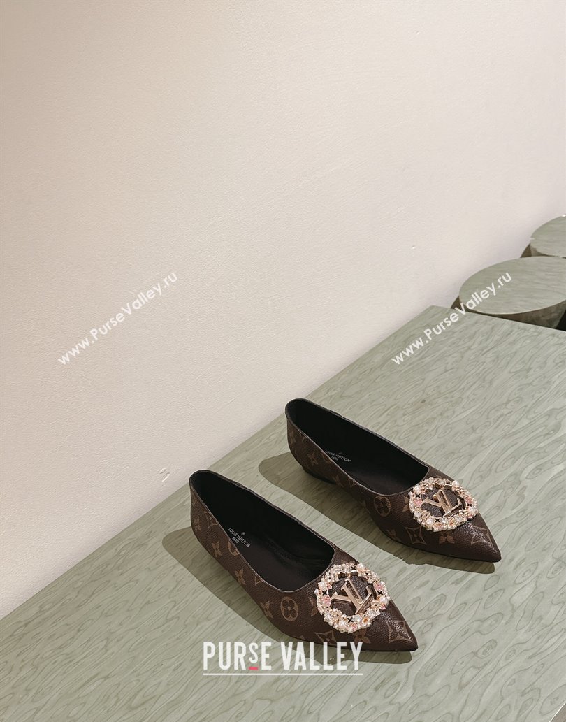 Louis Vuitton LV Night Met Flat Ballerinas in Monogram Canvas 2024 (kaola-24011619)