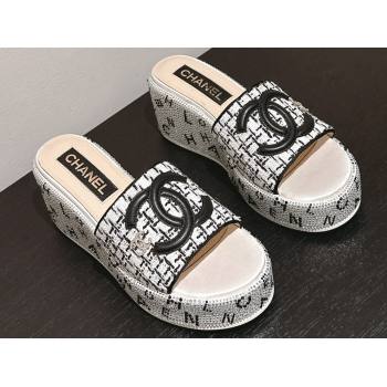 Chanel Strass Heel CC Logo Platform Mules 02 2024 (modeng-24011622)